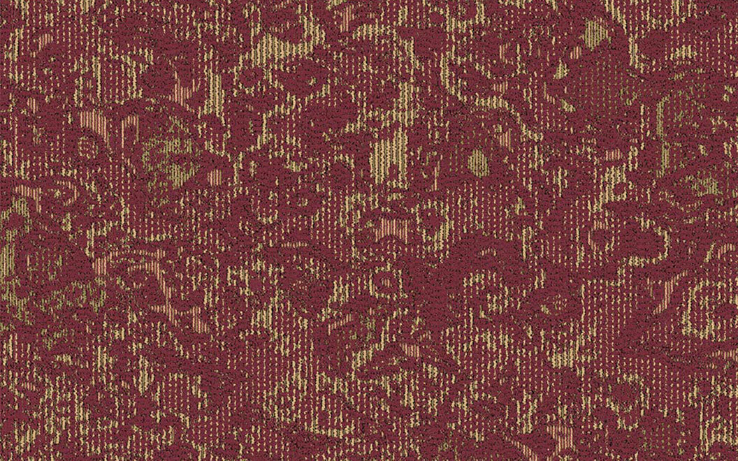 T7289 Supporting Pattern - Elaborate Carpet Tile 82912 Very Berry